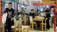 Cum i-am filmat pe Patrizia Paglieri și pe fiul ei, Francesco. S-a întâmplat într-un restaurant din mall