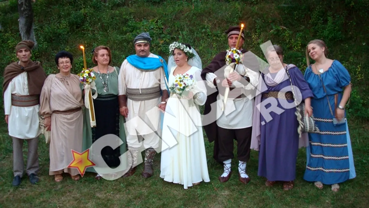 Seful Federatiei de Turism Sportiv si-a facut nunta in stil dacic