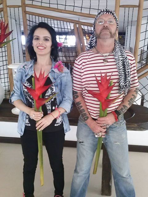 Andreea Boyer, alături de faimosul artist Wolfgang Flatz, cu care a jucat în “Julia 17”