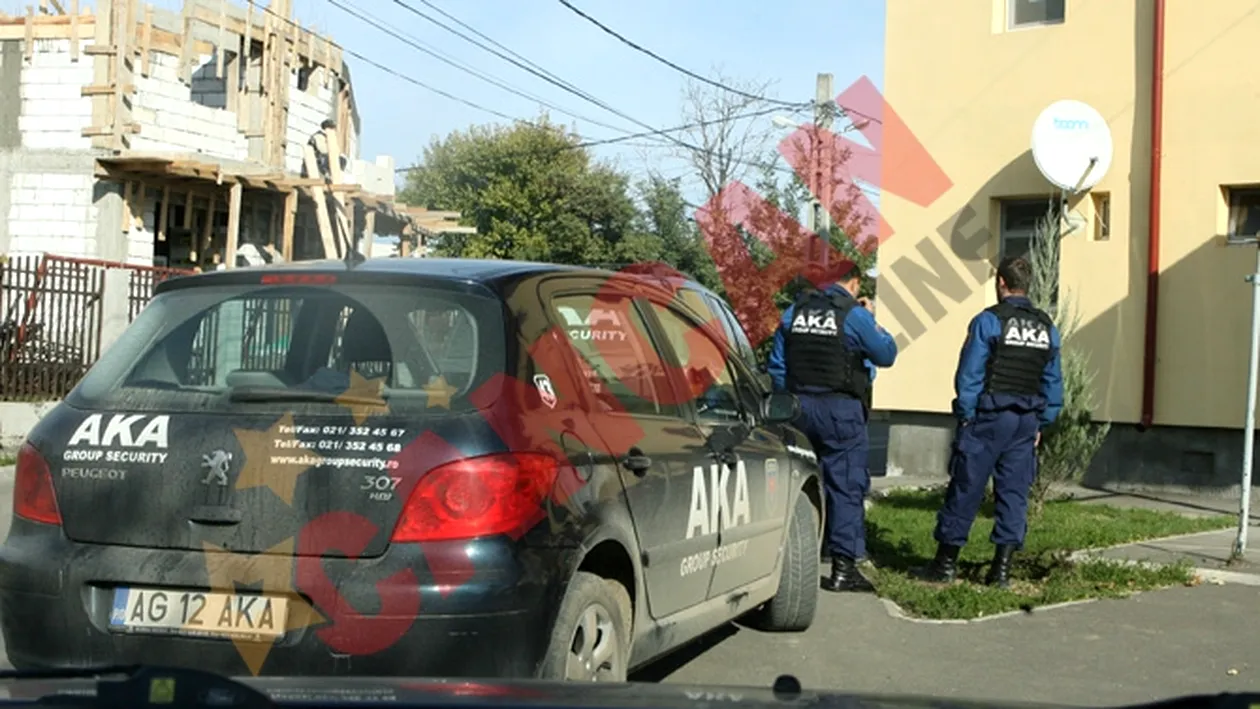 VIDEO Petru Mircea isi pazeste blonda cu gorilele