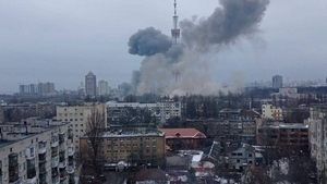Rusia a aruncat racheta peste un mall din Kiev. Imaginile șocante au ajuns virale