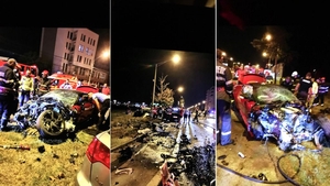 Mario Iorgulescu, accident rutier cu un Aston Martin DBS. Imagini dramatice de la faţa locului