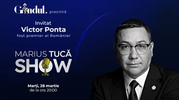 Marius Tucă Show începe marți, 28 martie, de la ora 20.00, live pe gândul.ro
