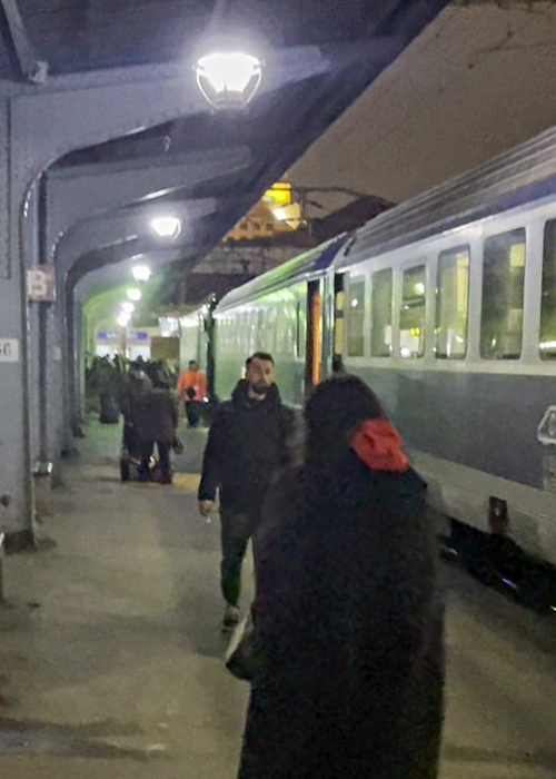 Monica Bârlădeanu, în Gara de Nord (Foto: CANCAN.RO)