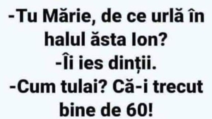 BANC | „Tu Mărie, de ce urlă, în halul ăsta, Ion?”