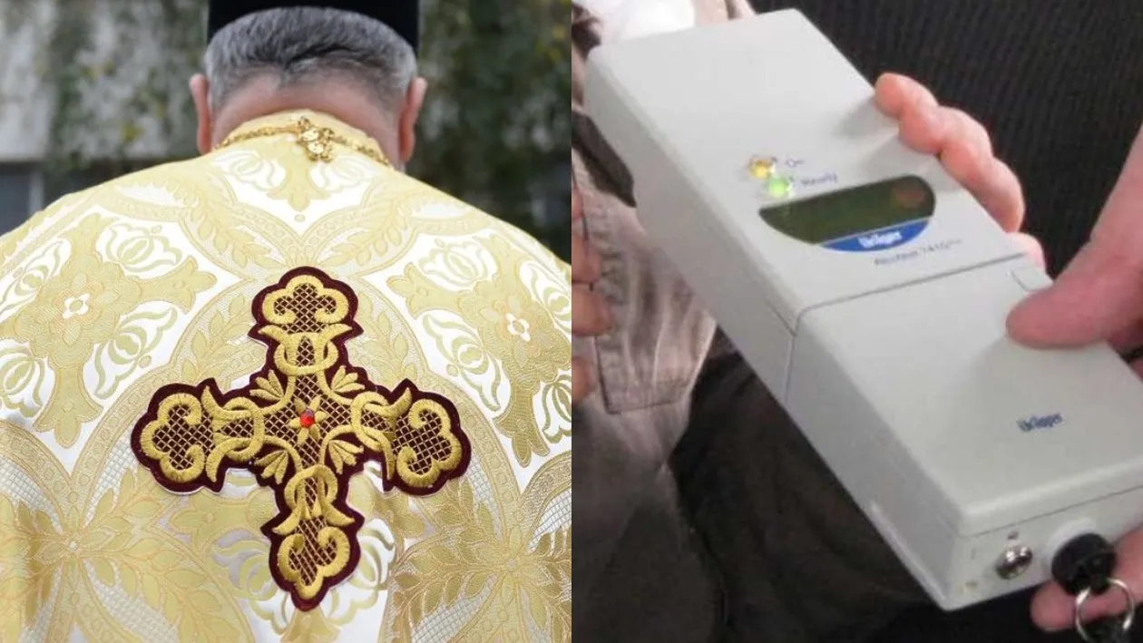 Ce pedeapsă a primit un preot care a condus cu o alcoolemie de 2,8 la mie. A spus că a fost nevoit sa bea la slujbă
