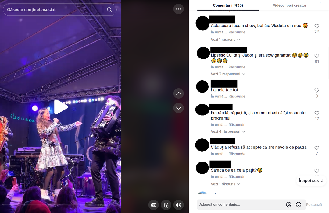 Vlăduța Lupău, pusă la zid după ce a cântat în Parcul Mogoșoaia: ”Săraca de ea. Ce a pățit?!”
