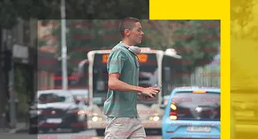 Avem imaginile momentului cu David Popovici! Săgeata României a traversat în fugă, dar l-a săltat direct din stradă!