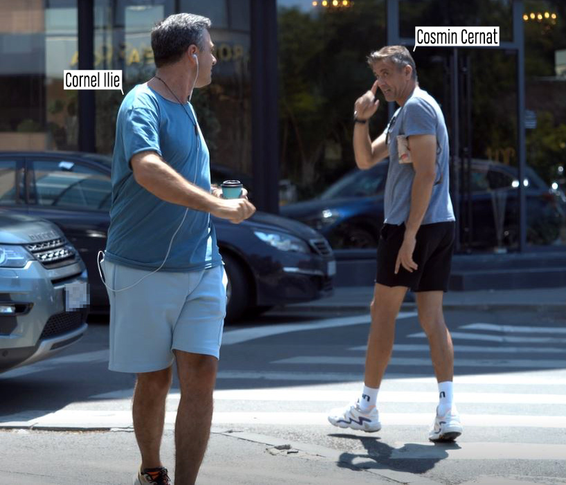 Cornel Ilie și Cosmin Cernat încheie discuția și fiecare pleacă pe drumul său