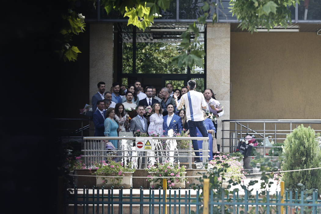 Iulia Florescu și Lucian Becali s-au cununat, joi, la Primăria Voluntari