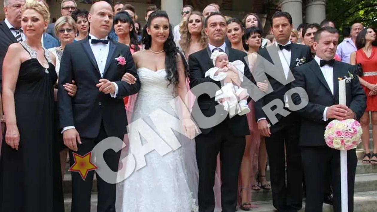 Uite ce frumoasa a fost Giulia mireasa! Cantareata s-a maritat si si-a botezat copilul in aceeasi zi!