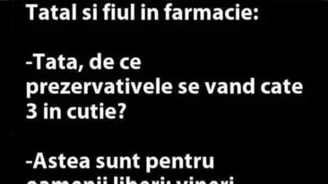 BANCUL ZILEI | Tatăl și fiul, în farmacie