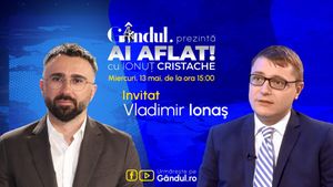 „Ai Aflat! cu Ionuț Cristache” începe miercuri, 13 mai, de la ora 15.00, live pe Gândul. Invitat: Vladimir Ionaş