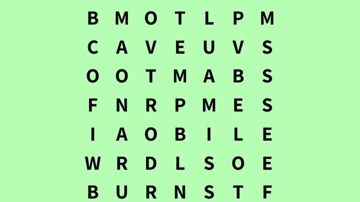 TEST IQ | Găsiți cuvântul vapor în cel mult 8 secunde!