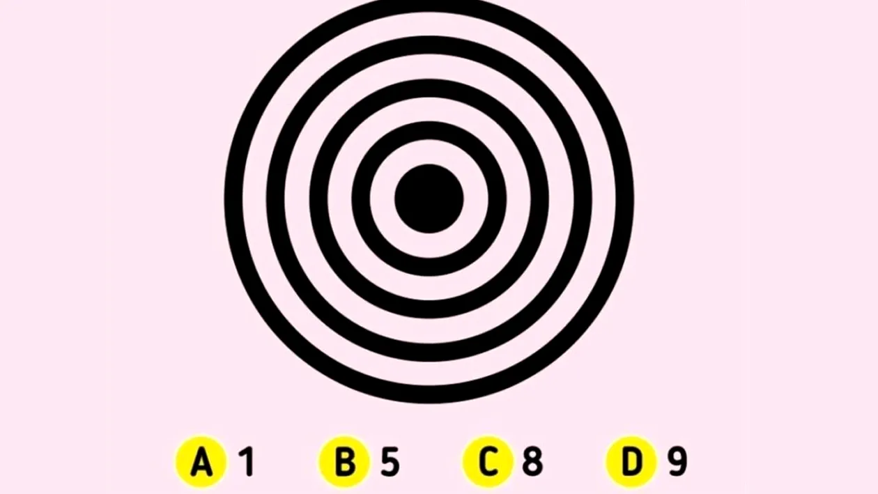 Test de inteligență | Câte cercuri sunt, de fapt, în această poză: 1, 5, 8 sau 9?