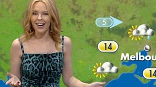 Kylie Minogue a prezentat rubrica meteo pentru a-si promova albumul