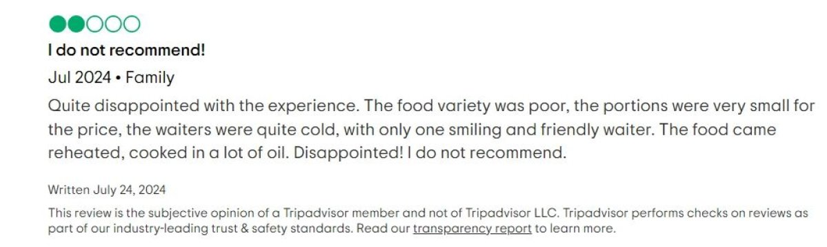 Turiștii nu au fost dezamăgiți de restaurantul din Vama Veche /Foto: Tripadvisor