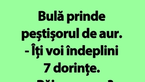 BANC | Peștișorul de aur al lui Bulă