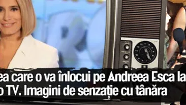 Ea este cea care o va înlocui pe Andreea Esca la pupitrul ştirilor Pro TV. Imagini de senzaţie cu tânăra