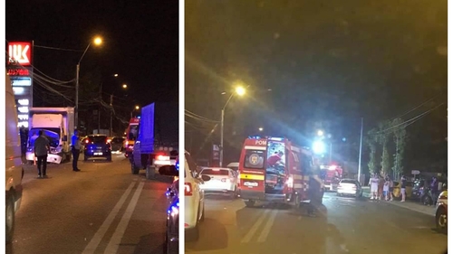 Accident cu patru mașini, pe șoseaua Alexandriei, lângă casa Duduienilor