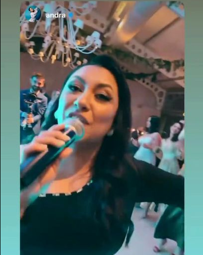 Andra a făcut show la un eveniment privat! Câți bani cere artista să cânte la o nuntă
