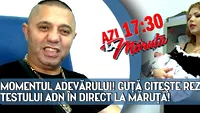 Momentul adevarului! Guta citeste rezultatul testului ADN in direct la Maruta! EXCLUSIV!