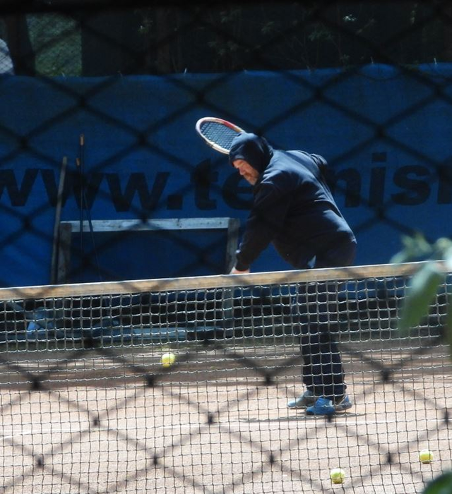Mihai Constantin, pe terenul de tenis (Foto: CANCAN.RO)