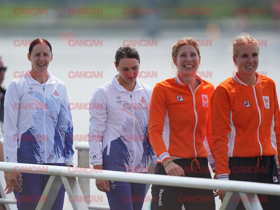 Ionela Cozmiuc și Gianina van Groningen au câștigat medalia argint în finala de dublu vâsle categorie ușoară/ sursă foto: CANCAN.RO