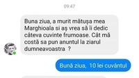 BANCUL ZILEI | RIP Marghioala