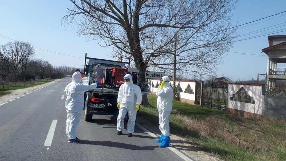 Autoritățile au demarat operațiunea de dezinfecție