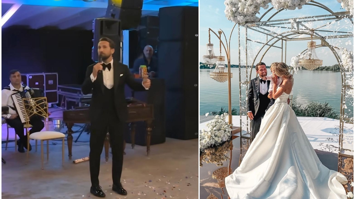 Dani Oțil a ținut un discurs în toiul nunții! Invitații s-au distrat copios la cele auzite: ”Vă rog, photoshopați-mă!”