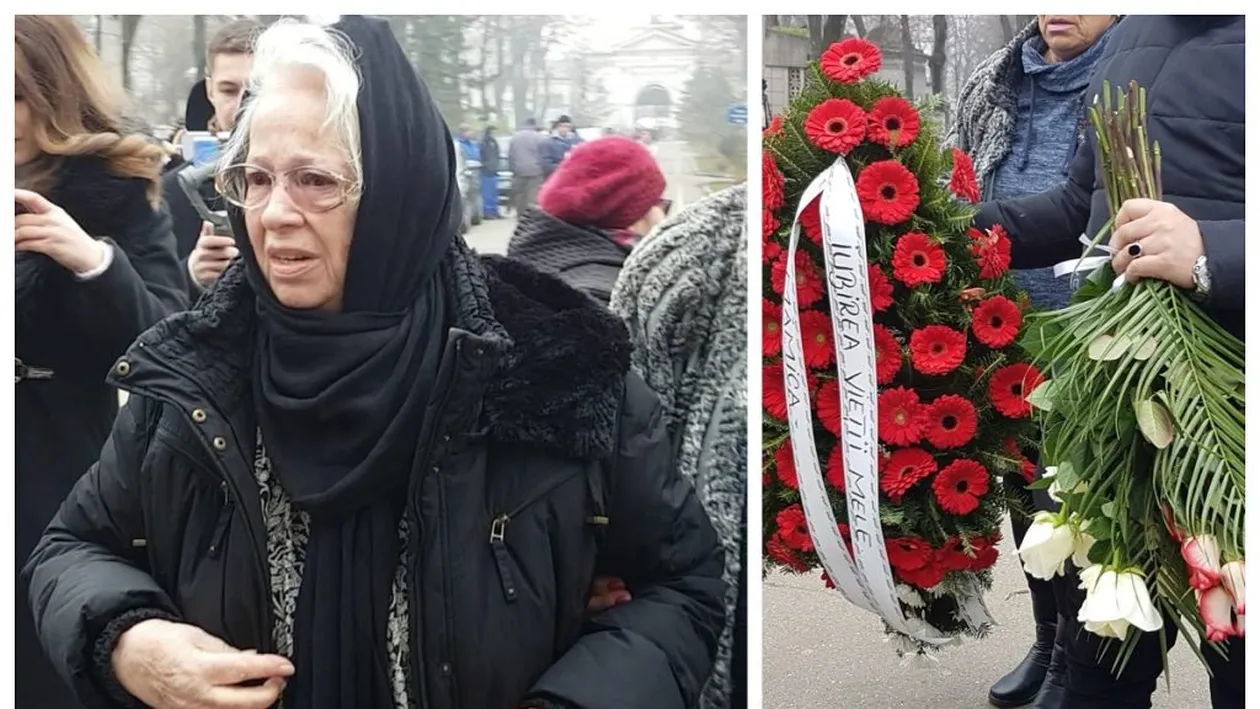 Sfâșietor! Ce scrie pe coroana adusă de mama Cristinei Țopescu, la capela Cimitirului Bellu. Ți se face pielea de găină!