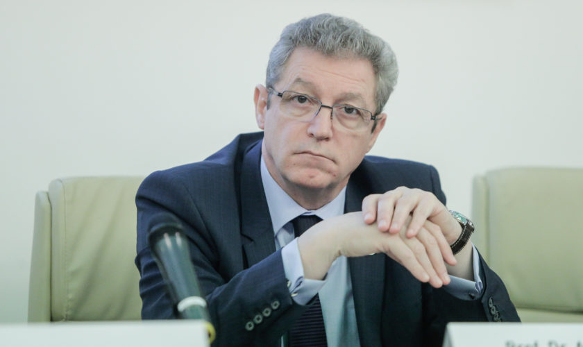 Dr Adrian Streinu Cercel partiicipa la conferinţa de presă organizată cu prilejul lansării vaccinului Gardasil 9, pentru prevenirea infecţiei HPV şi a bolilor asociate acestei infecţii, la sediul Institutului Naţional de Boli Infecţioase 'Prof. Dr. Matei Balş' din București, vineri 23 martie 2018. Inquam Photos / George Călin
