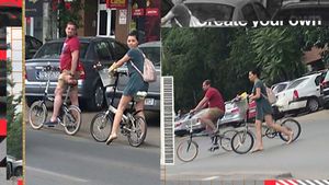 Corina Caragea își ține soțul „în priză” cu... bicicleta