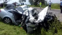 Accident mortal în Brașov! Două autoturisme s-au ciocnit frontal. Imagini înfiorătoare