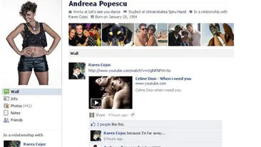 VIDEO Andreea Popescu primeste dedicatii pe Facebook! Vezi de la cine!