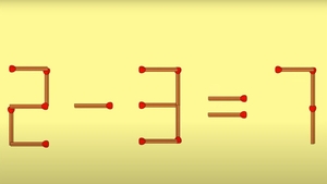 Test IQ exclusiv pentru genii | Corectați 2-3=7, mutând un singur chibrit!