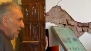 Cu lacrimi în ochi, un bătrân din Gorj povestește clipele de groază prin care a trecut după cutremurul de 5,7 grade: ”Vedeam cum se zguduie casa”