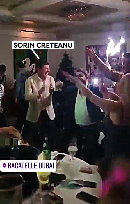 Sorin Crețeanu, mega-party în Dubai cu Florin Salam și prietenul său Gabi Bădălău