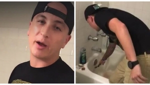 Şi-a prins iubita că îi dadea mesaje celui mai bun prieten pe care el îl avea. Cum s-a răzbunat pe ea, în baie VIDEO