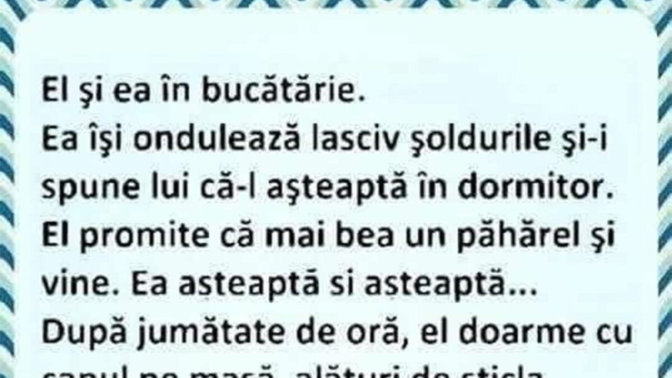 BANCUL ZILEI | El și ea, în bucătărie