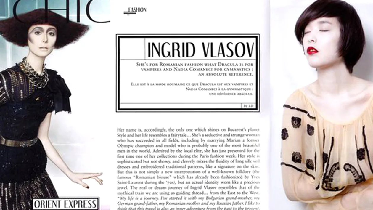 Ultima colectie semnata de Ingrid Vlasov nu a trecut neremarcata