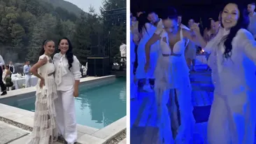 Andra și Vlăduța Lupău au încins ringul de dans la botezul lui Isaia. Așa o vezi rar pe soția lui Cătălin Măruță