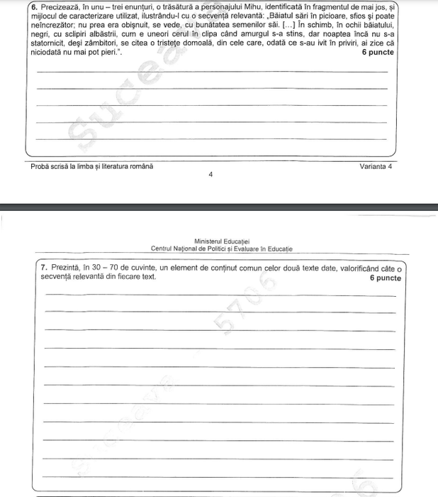 Evaluarea Națională 2022 | Subiectele și baremul la limba și literatura română, prima probă la Evaluare, de marti, 14 iunie 2022. UPDATE: Avem subiectele