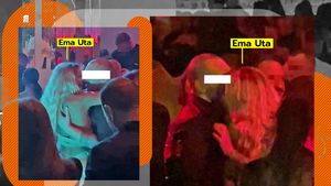 Sunt imaginile sfârșitului de an! Ema Uta, săruturi dezlănțuite în noapte cu un ”bad boy” de oraș