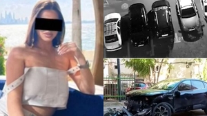 Imagini video cu minora de 17 ani care face praf 6 mașini parcate. Polițiștii o urmăreau de zor, martorii o filmau