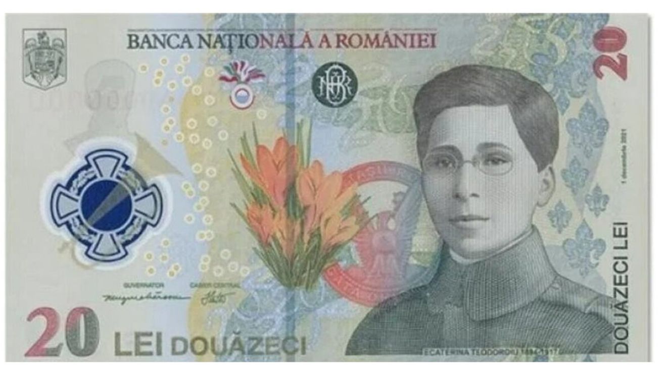 Nu e glumă! Cât a ajuns să coste acum o bancnotă de 20 de lei cu Ecaterina Teodoroiu