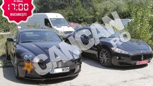 Uite ce "bijuterii" i-au confiscat procurorii DIICOT fostului iubit al Ginei Pistol! Un Aston Martin si un Maserati, de peste 300.000 de euro, blocati in curtea Politiei de Frontiera!