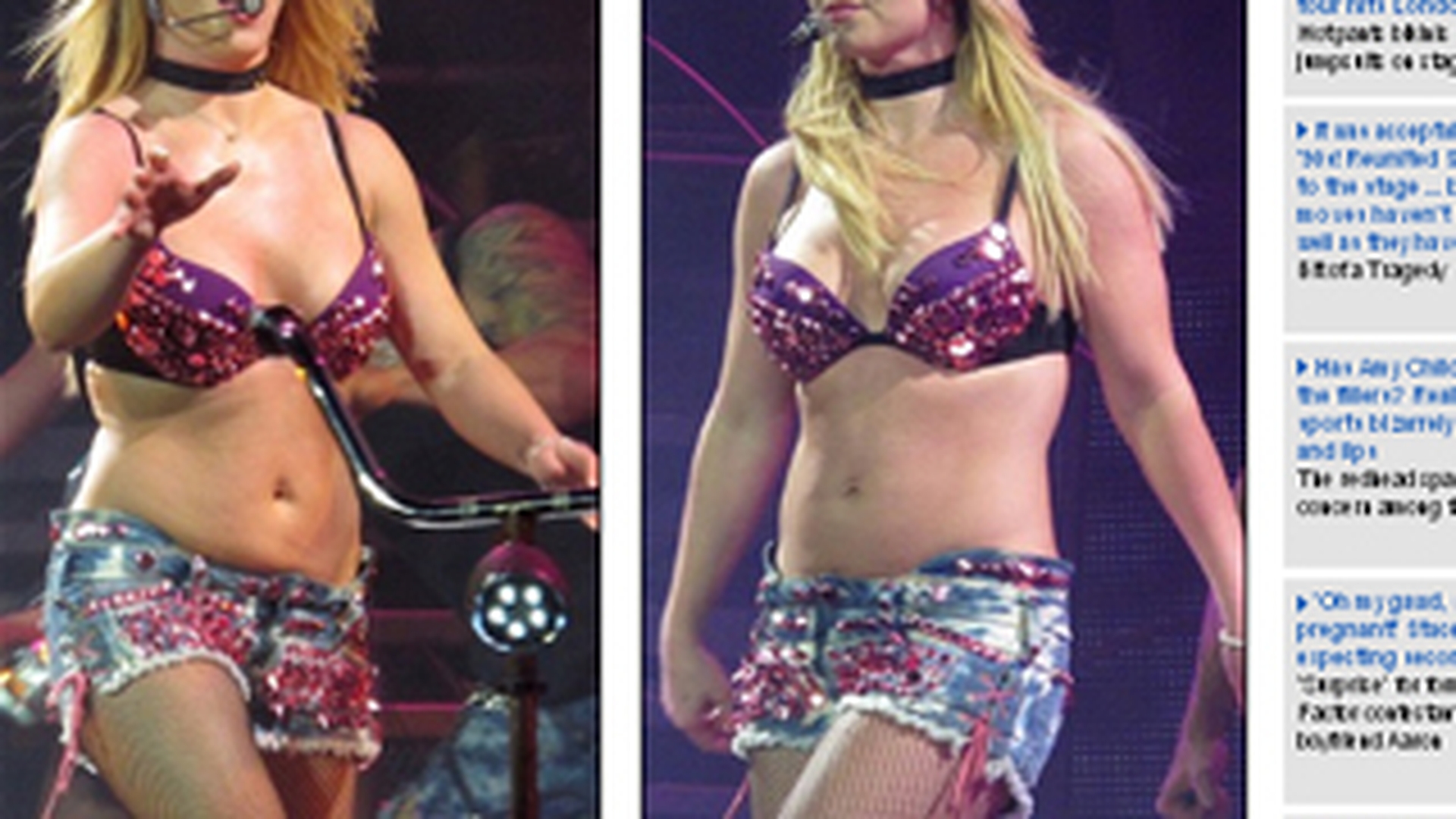 Britney Spears a sustinut primul concert la Londra cu sunculitele la vedere! Vezi aici cat s-a ingrasat!