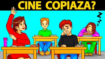 Test de inteligență | Unul dintre acești 4 elevi copiază. Cine?